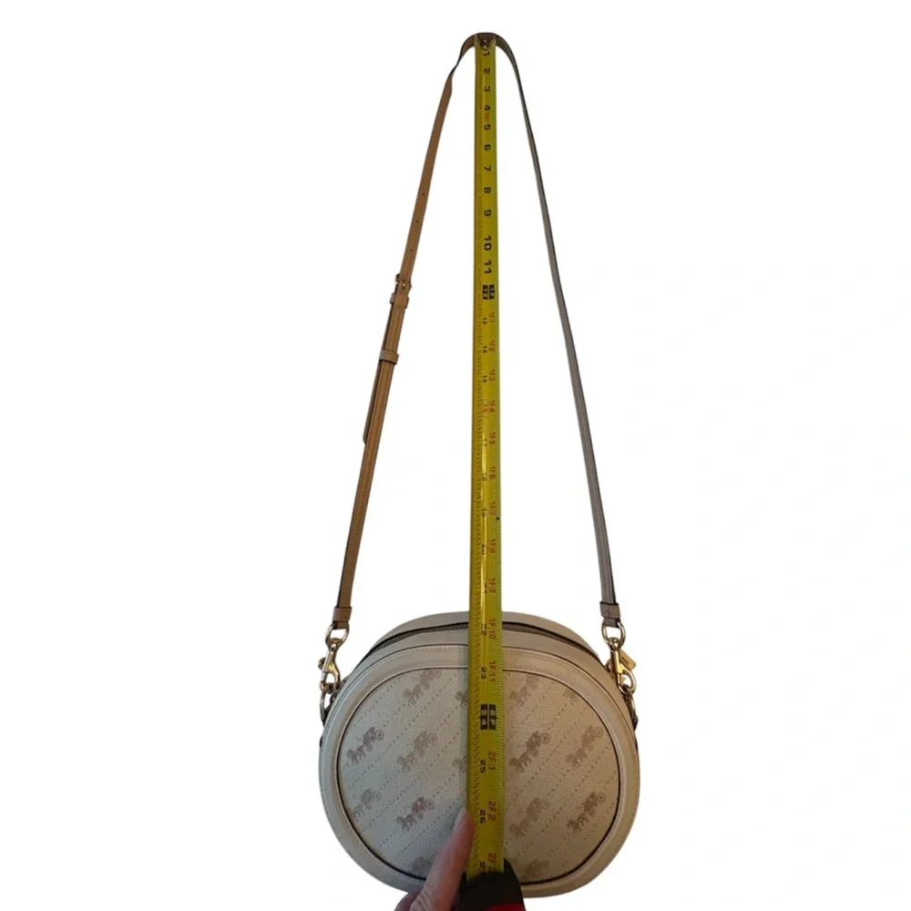 Coach Camera Bag With Horse And Carriage Dot Print (Model C4057).